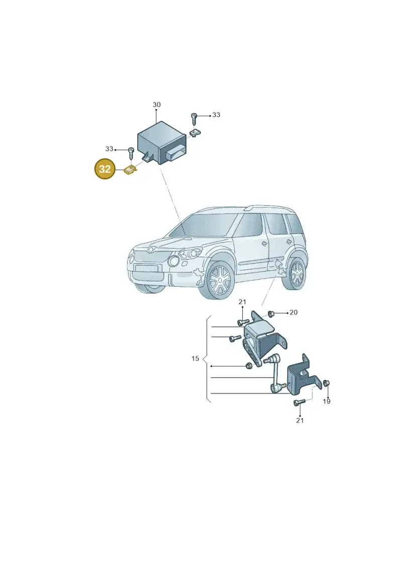 N0154291 — Skoda Yeti (2013-2017) diagram 767941250, position 32