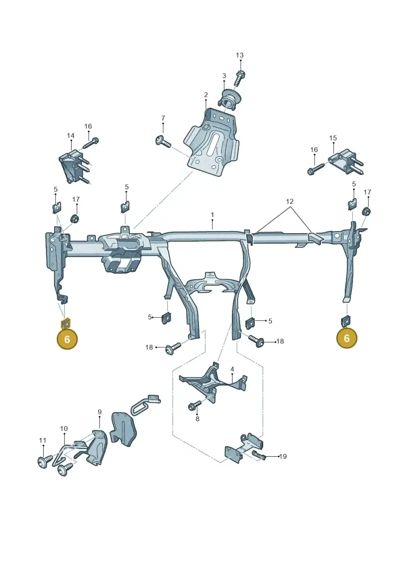 N0154291 — Skoda Superb (2013-2015) diagram 768000050, position 6