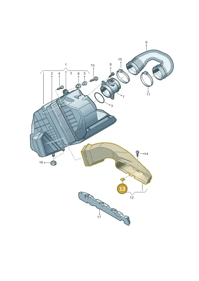 N0154487 — Volkswagen Phaeton 4motion (2010-2016) diagram 258129200, position 13