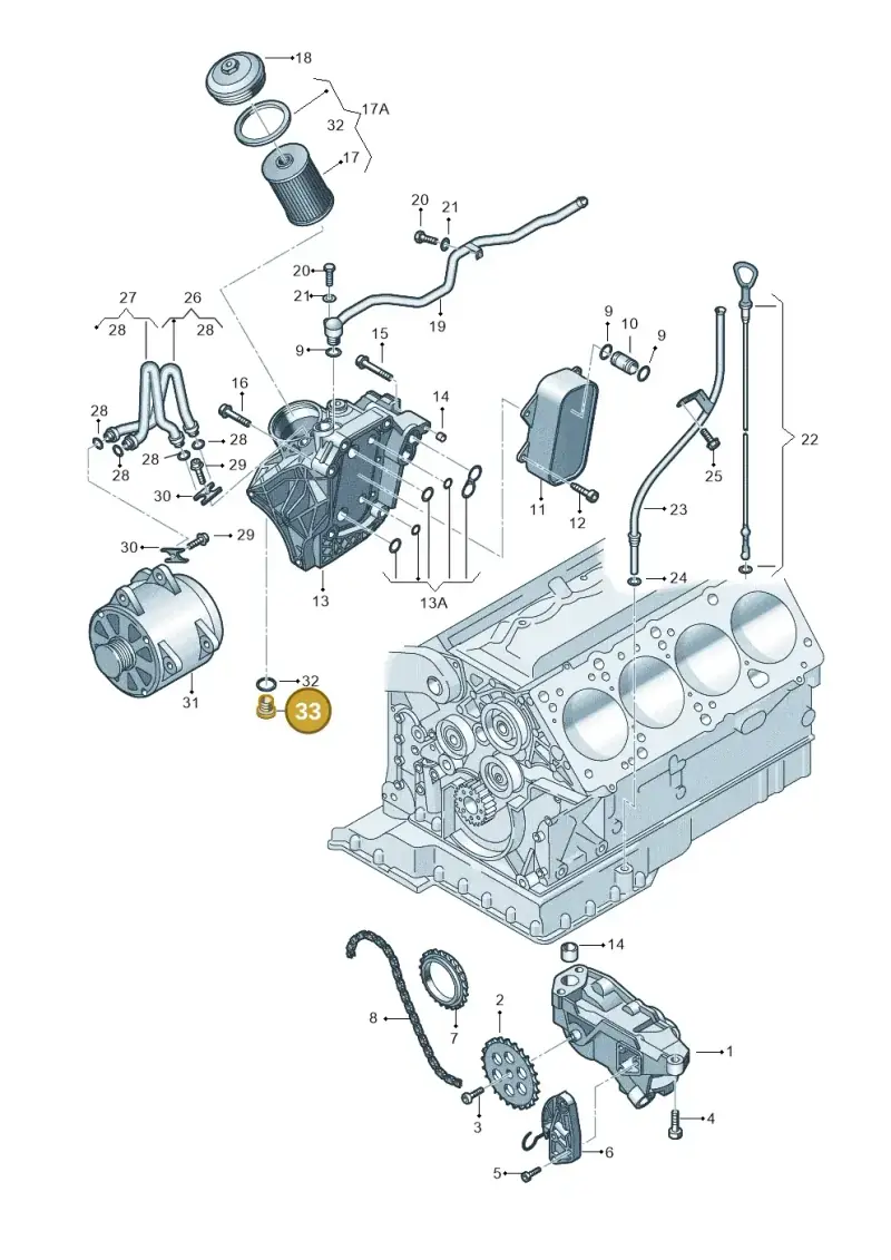 N0160243 — Volkswagen Phaeton 4motion (2010-2016) diagram 710115300, position 33