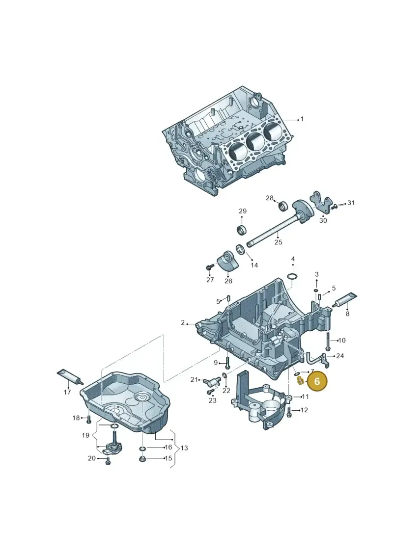 N0160293 — Volkswagen Touareg BlueMotion (2014-2018) diagram 693103280, position 6