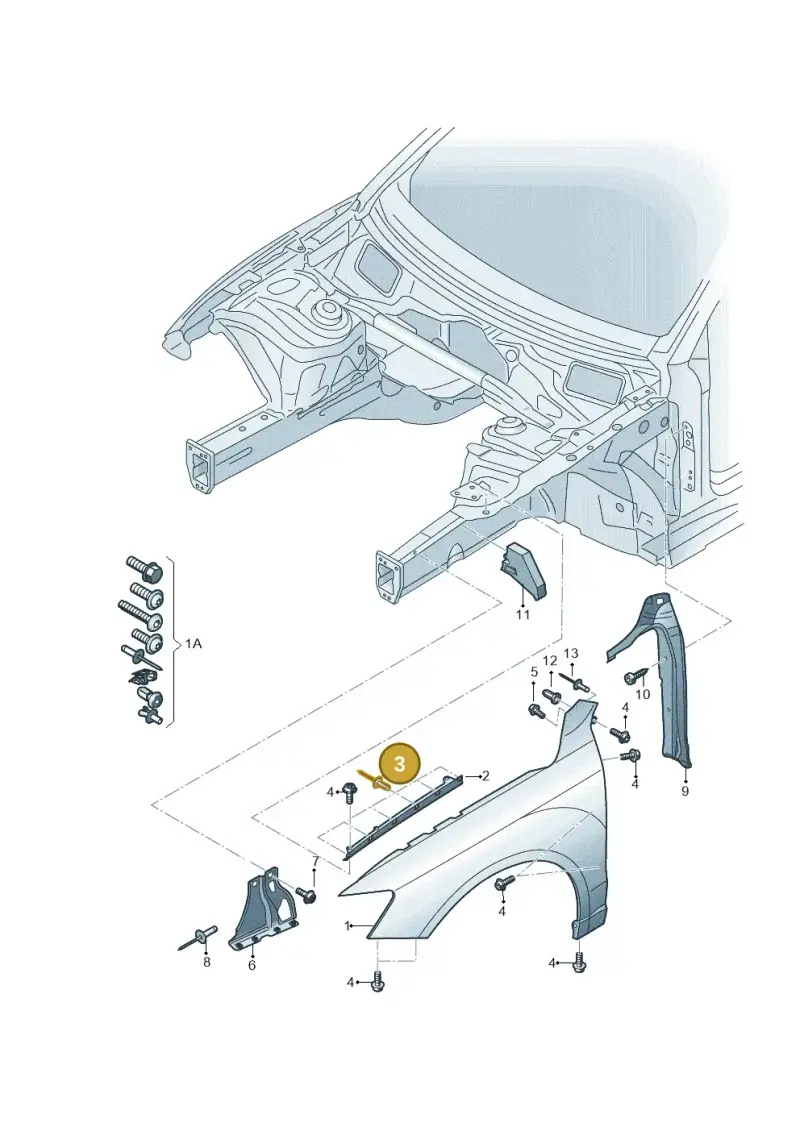 N0161857 — Audi Q3 1.4 (2016-) diagram 728821000, position 3