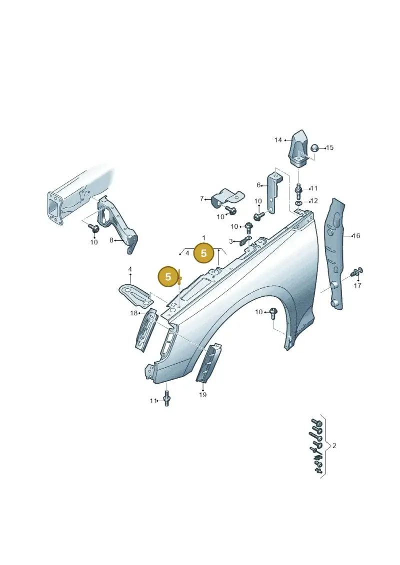 N0161857 — Audi RS5 Sportback (2017-2025) diagram 847821000, position 5