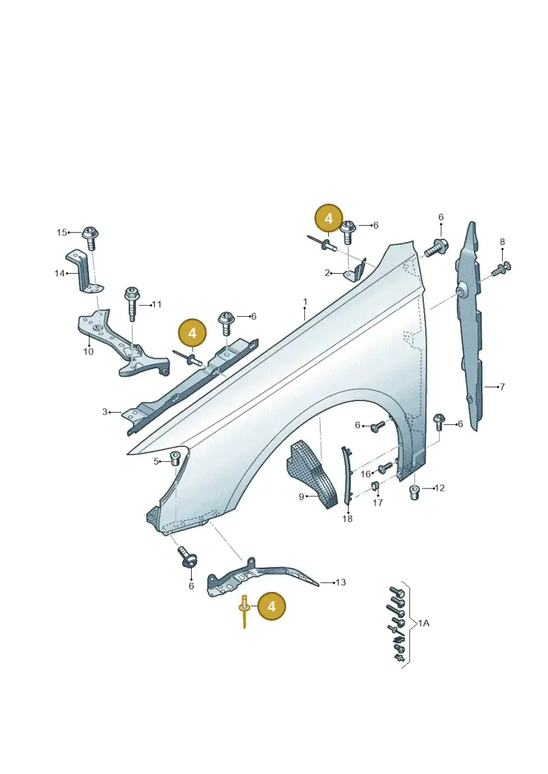 N0161857 — Audi RS3 Limousine (2017-2020) diagram 858821000, position 4