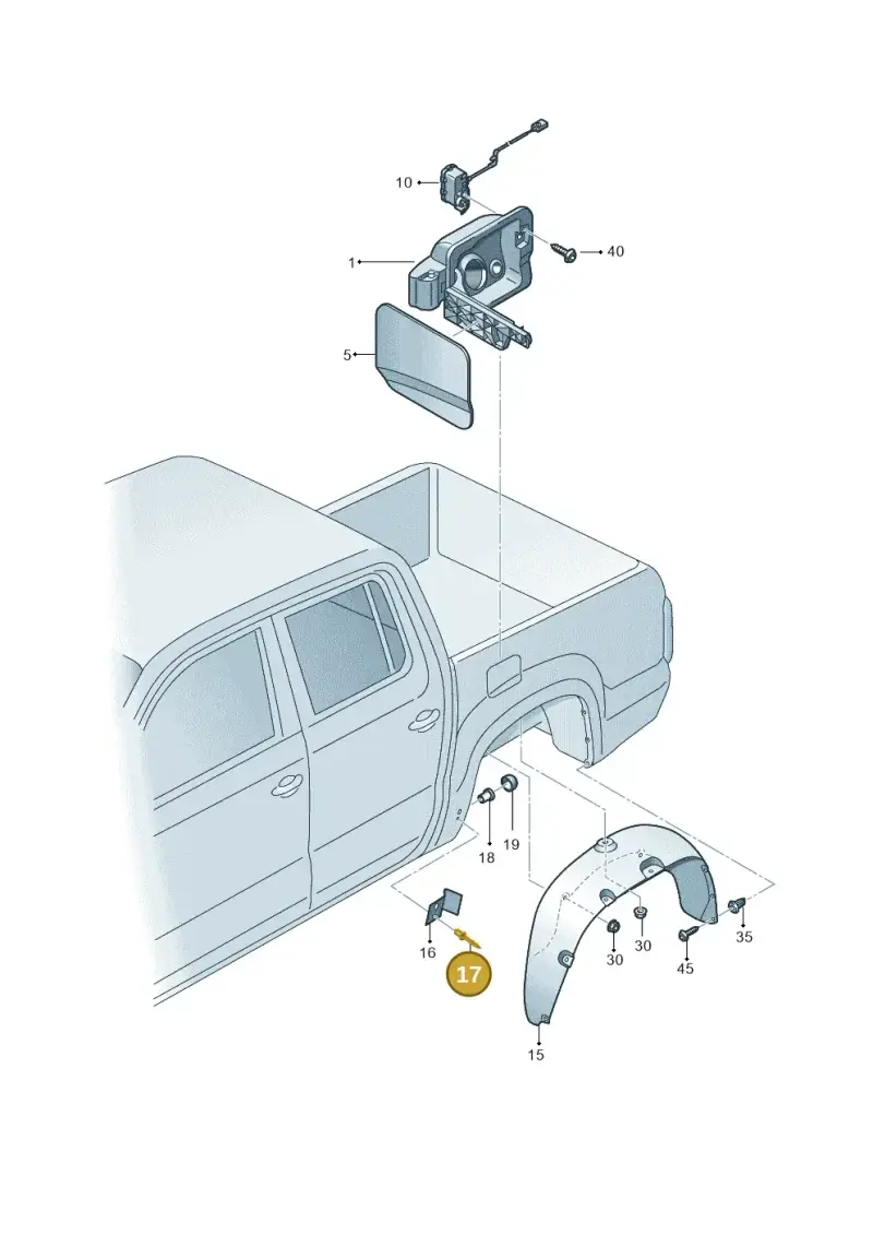 N0161979 — Volkswagen Amarok twin cab (2022-) diagram 683809200, position 17