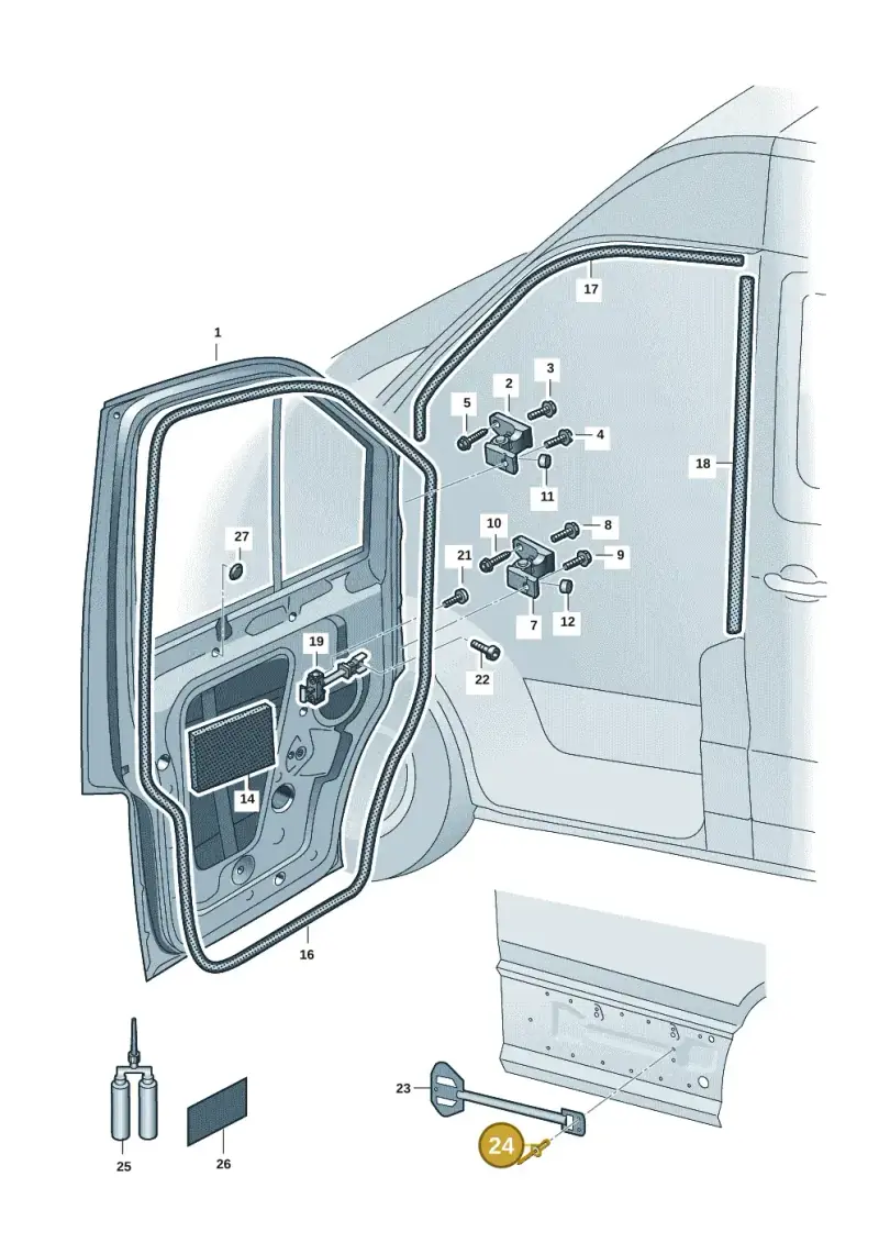 N0161979 — Volkswagen MAN TGE 55 (2016-2021) diagram 806831001, position 24