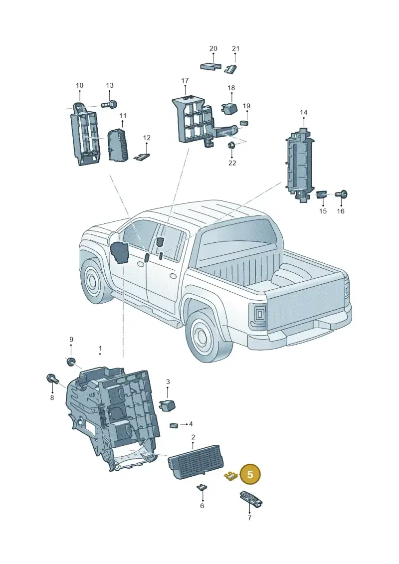 N01713114 — Volkswagen Amarok twin cab (2022-) diagram 894937000, position 5