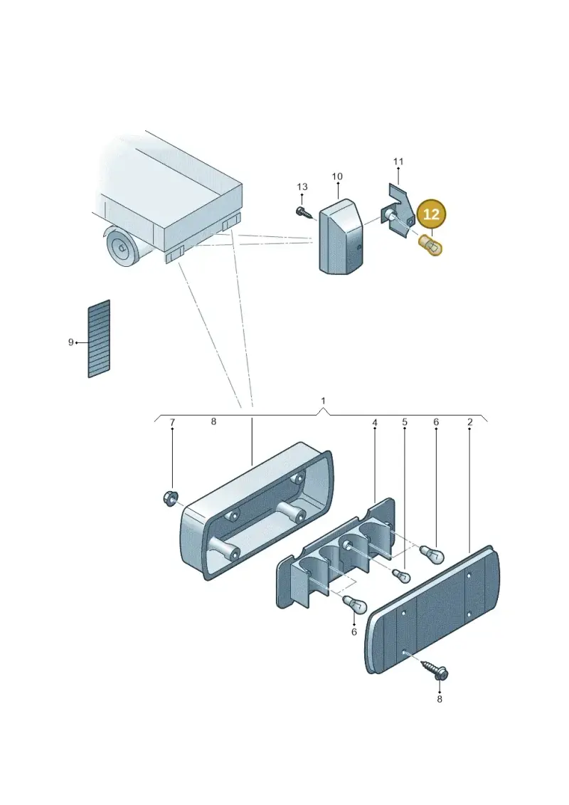 N0177192 — Volkswagen Transp. dropside (2009-2011) diagram 411945000, position 12