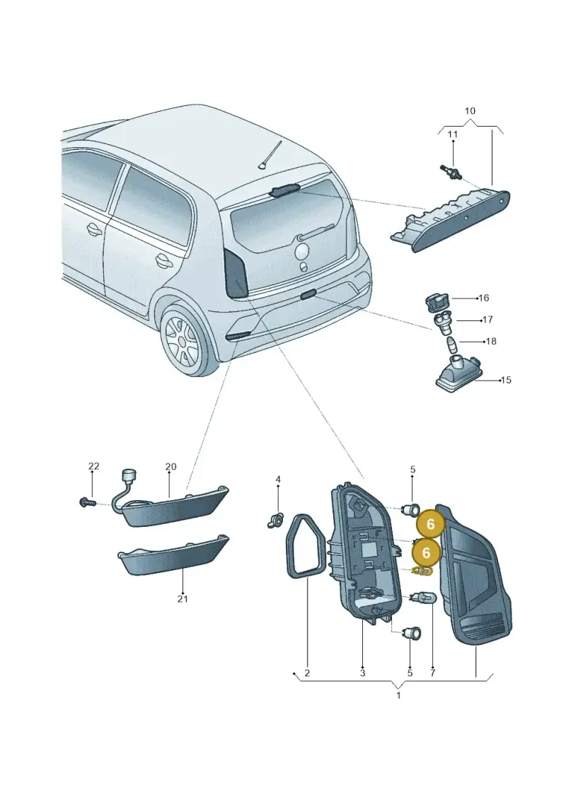 N0177197 — Volkswagen Up! 1.0 TSI (2017-2021) diagram 570945000, position 6