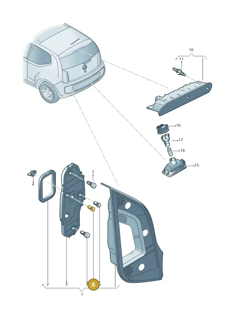 N0177197 — Volkswagen Up! 1.0 TSI (2013-2017) diagram 723945000, position 6