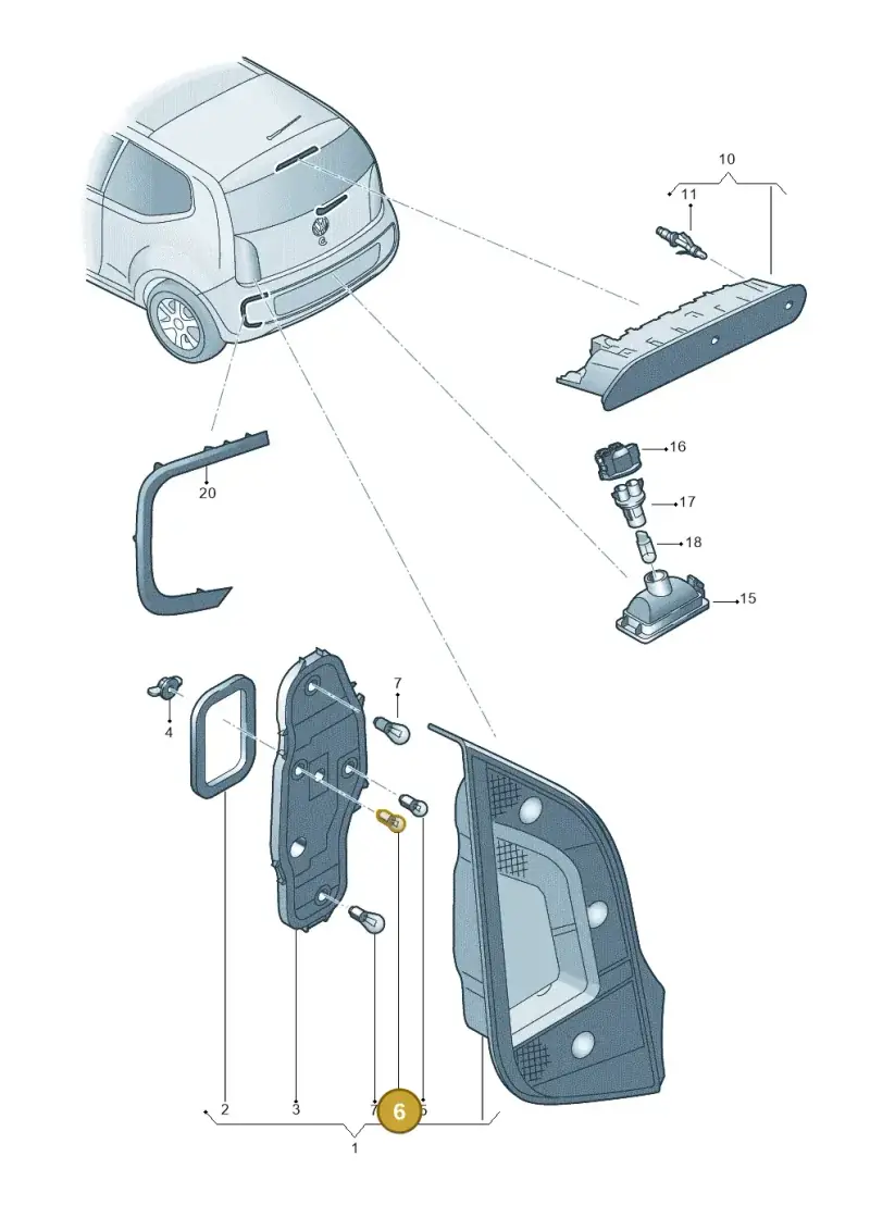 N0177197 — Volkswagen E-up! (2013-2016) diagram 772945000, position 6