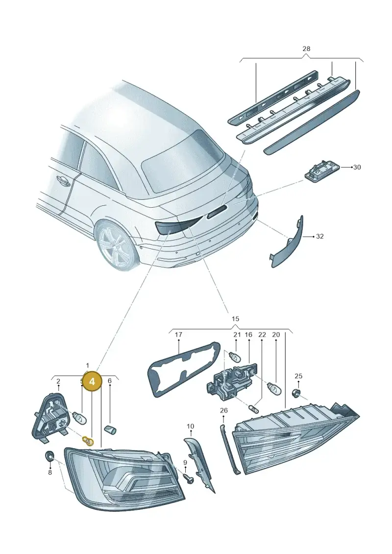 N0177197 — Audi A3 Cab. 1.4 (2013-2016) diagram 778945000, position 4