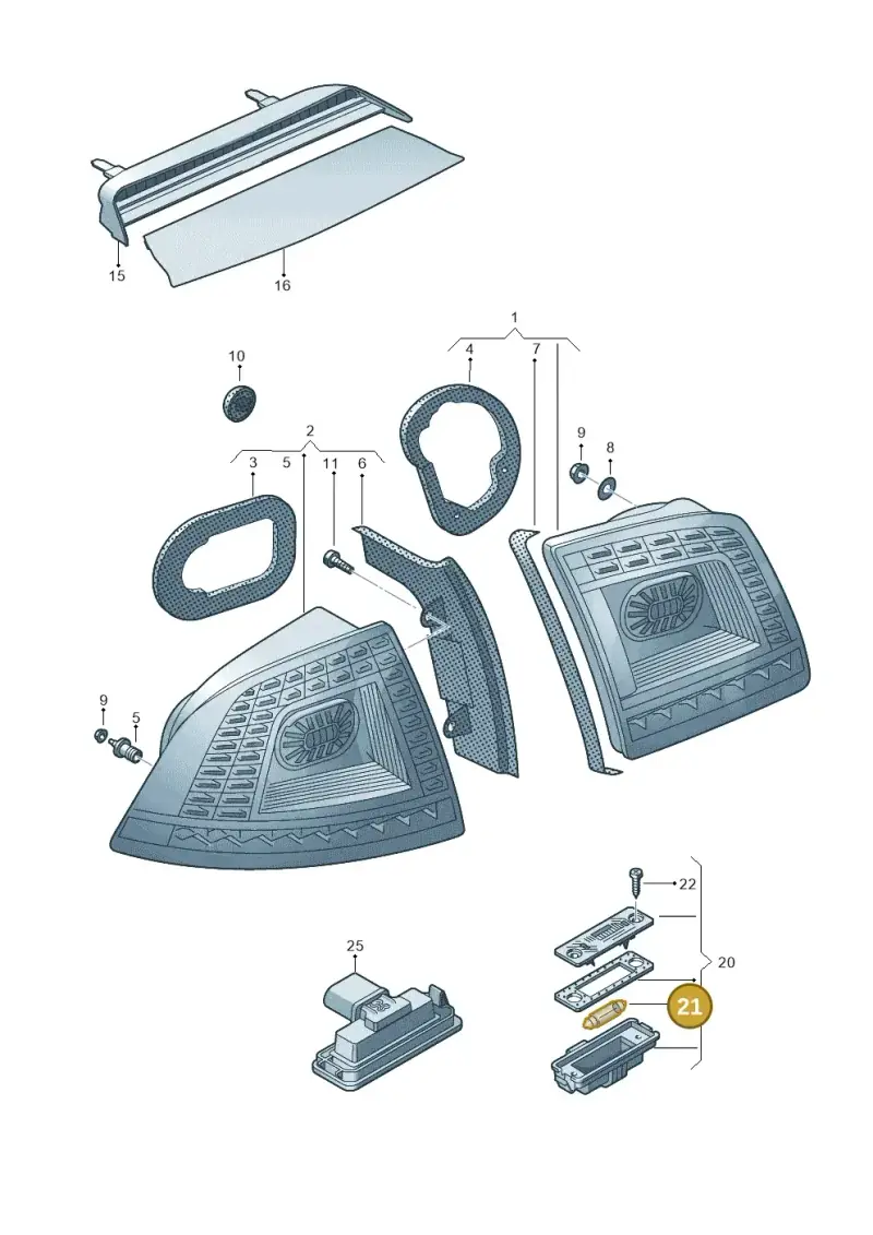 N0177254 — Volkswagen Phaeton 4motion (2010-2016) diagram 710945000, position 21
