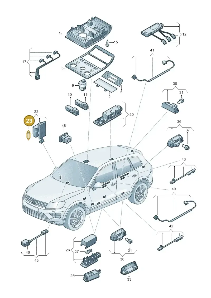 N0177262 — Volkswagen Touareg (2014-2018) diagram 787947000, position 23