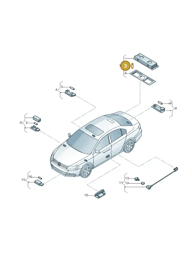 N0177262 — Volkswagen Jetta 2.0 (2015-2015) diagram 789947150, position 3