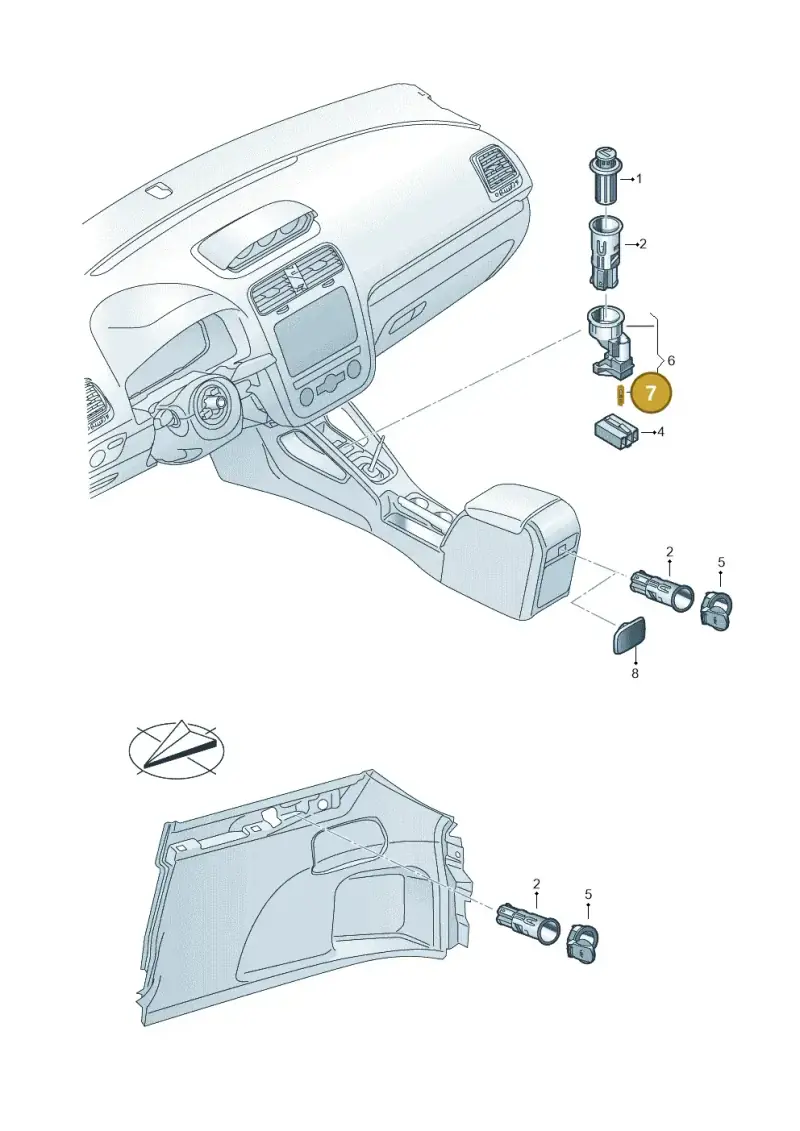 N0177512 — Volkswagen Scirocco 2.0 (2014-2017) diagram 786919200, position 7
