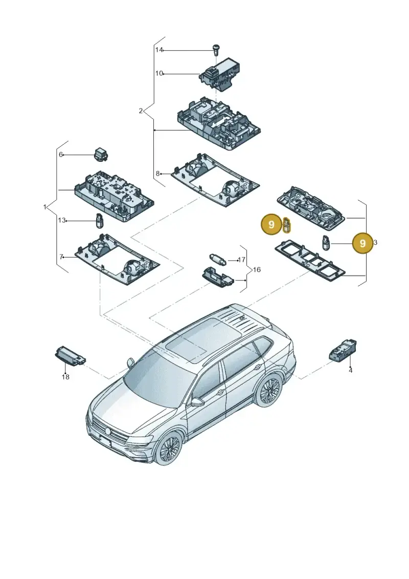 N01775310 — Volkswagen Tiguan (2017-) diagram 833947000, position 9