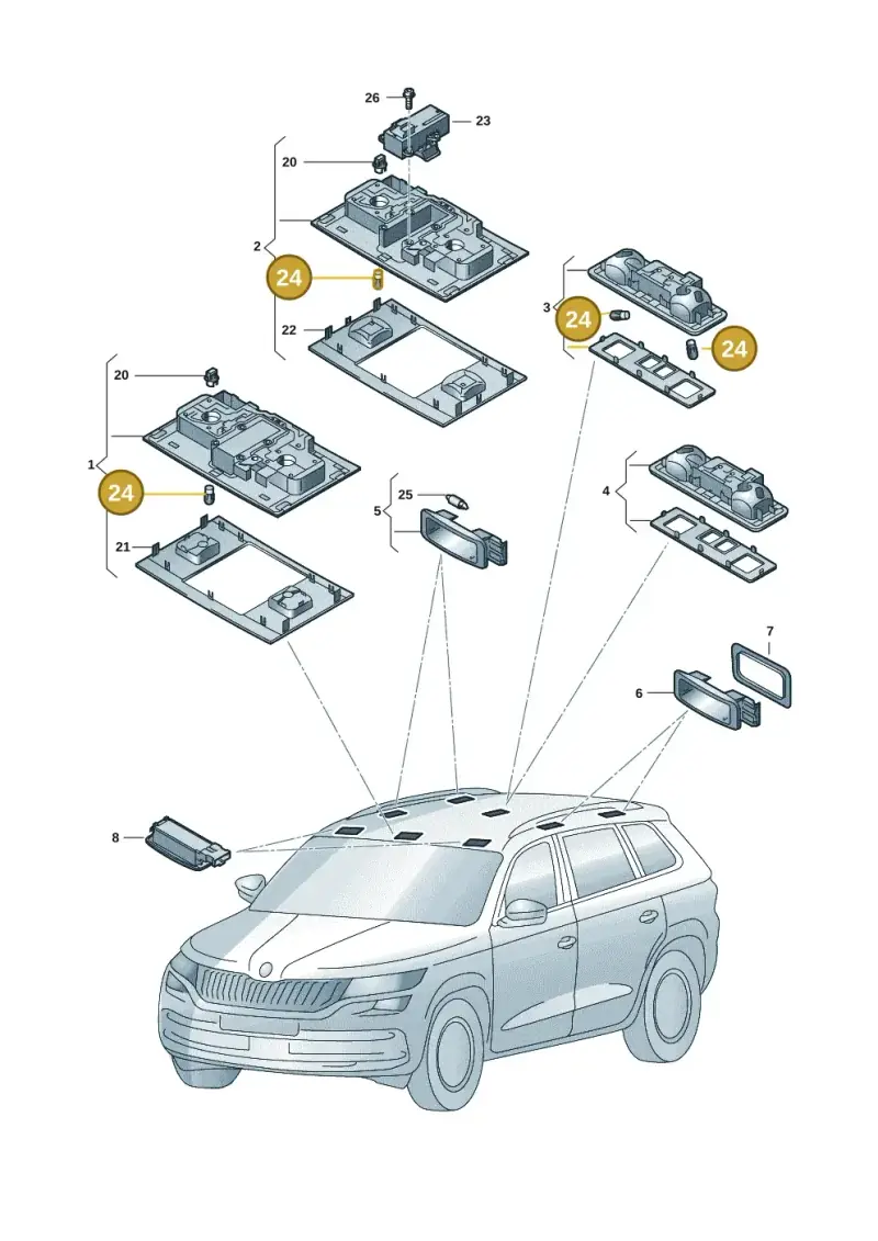 N01775310 — Skoda Kodiaq (2018-2022) diagram 804947002, position 24