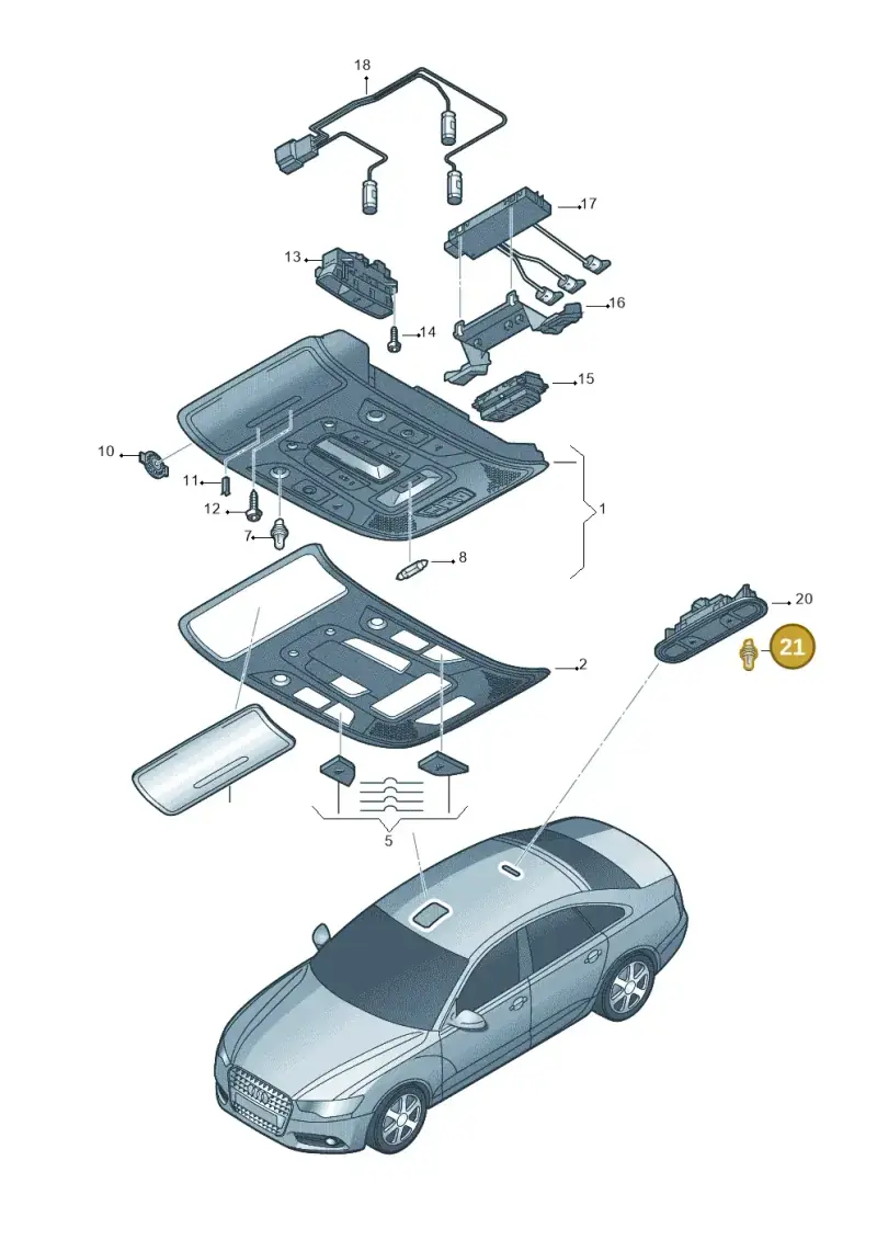 N0177539 — Audi A6 (2014-2018) diagram 717947000, position 21
