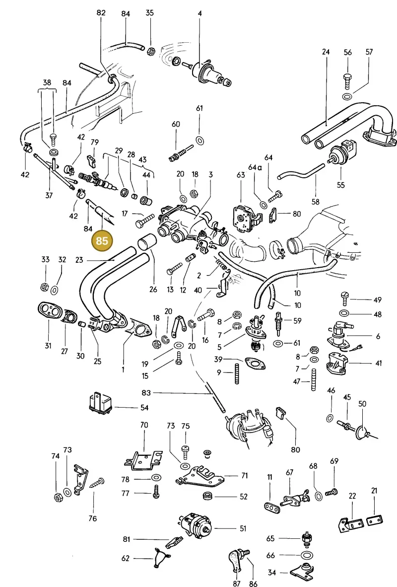 N0180141 — Volkswagen Type 3 (1961-1973) diagram 033021000, position 85