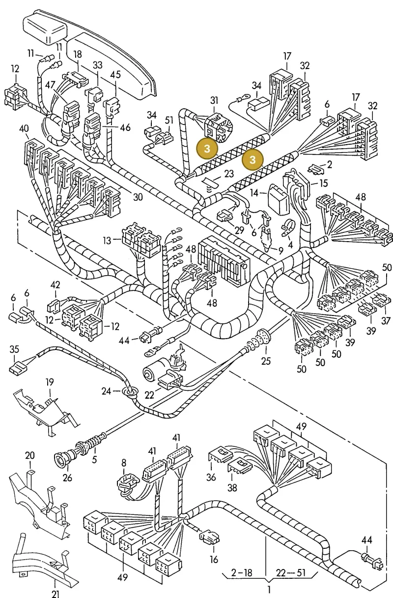 N0180141 — Audi S6 plus qu.       97 (1996-1997) diagram 118971880, position 3