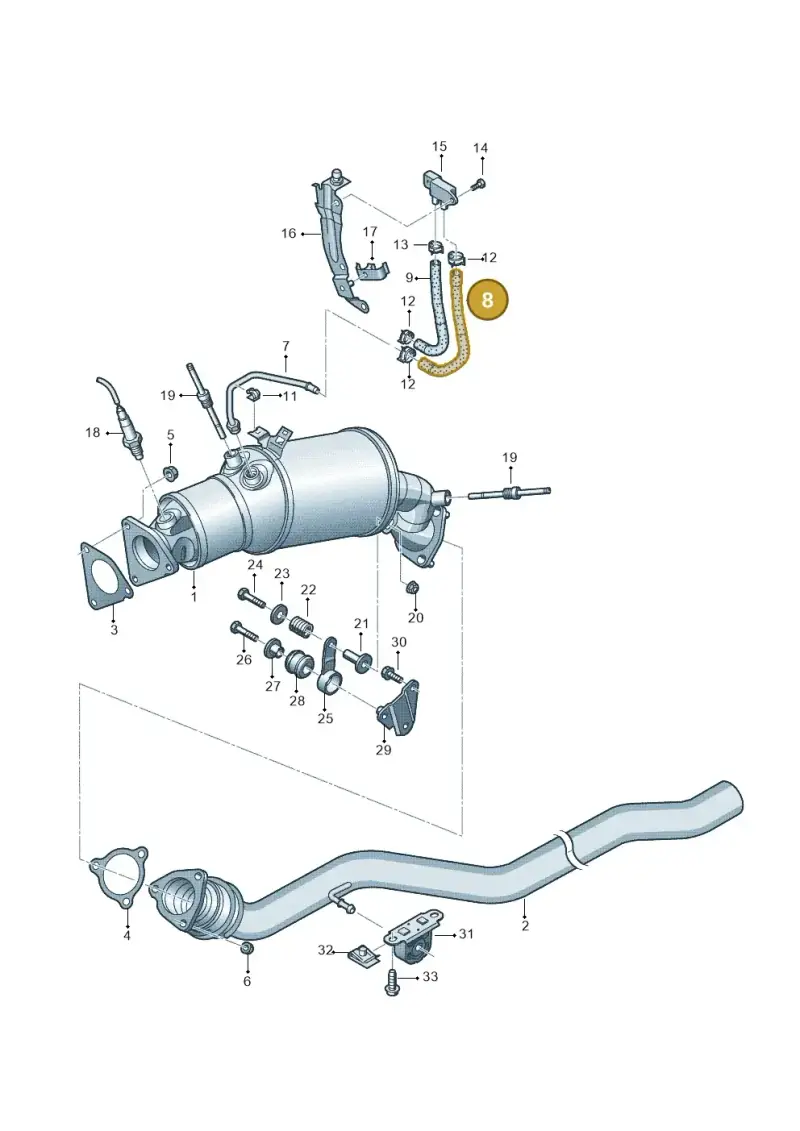 N0180466 — Audi A6 2.0 tdi (2010-2015) diagram 717253400, position 8