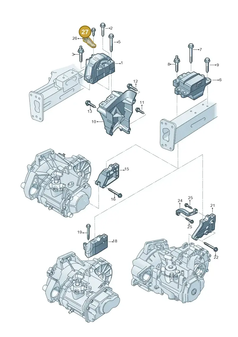 N01950213 — Volkswagen Caddy kombi (2015-2020) diagram 866199200, position 27