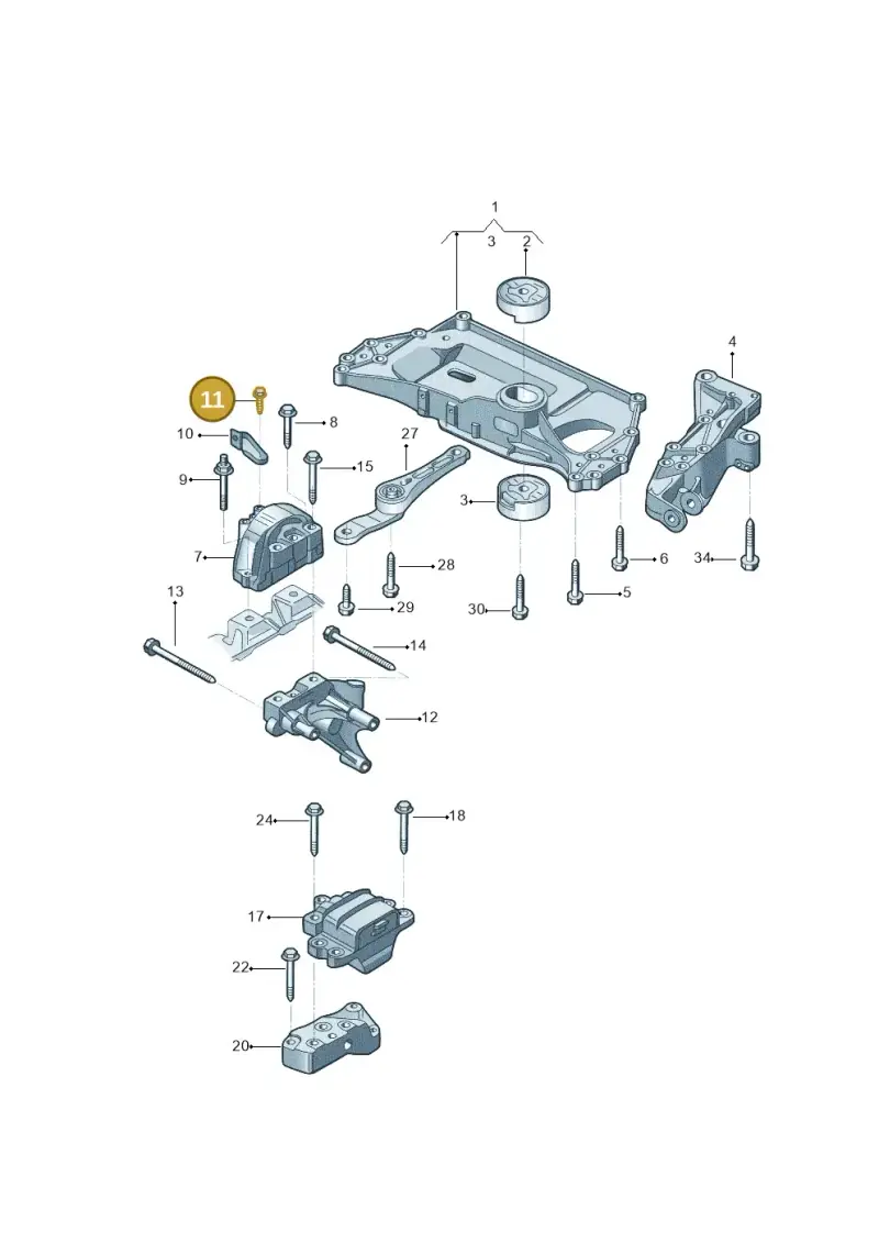 N01950213 — Volkswagen Jetta 2.0 (2015-2015) diagram 880199200, position 11