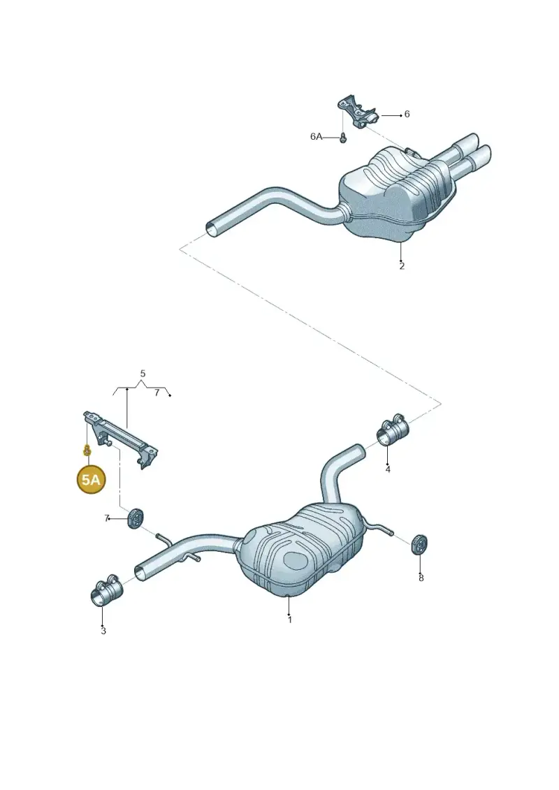 N0195306 — Volkswagen Jetta 1.6 (2014-2018) diagram 692253830, position 5A