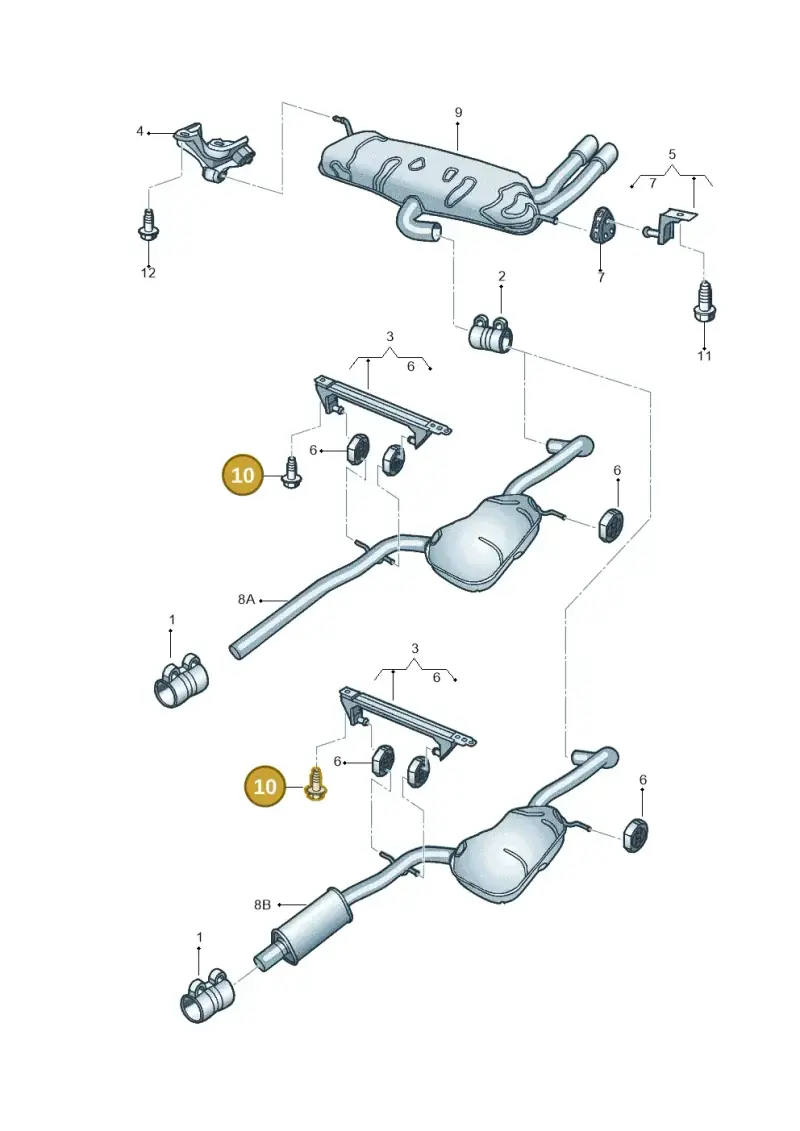 N0195306 — Volkswagen Beetle (2016-2019) diagram 715253850, position 10