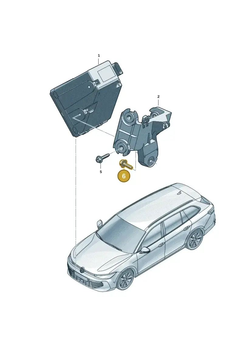 N0195307 — Volkswagen Passat estate (2023-) diagram 3j0035850, position 6