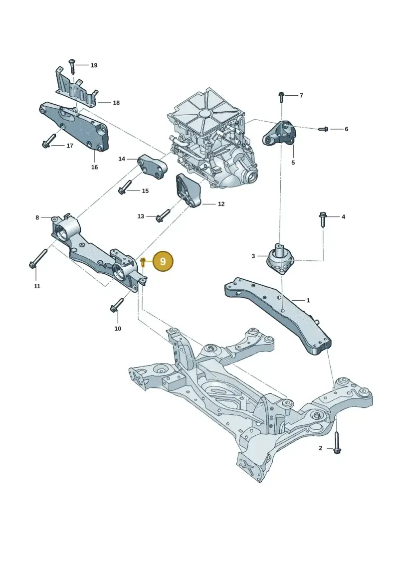 N0195308 — Volkswagen ID.7 Limousine Pro (2023-) diagram 14b199000, position 9