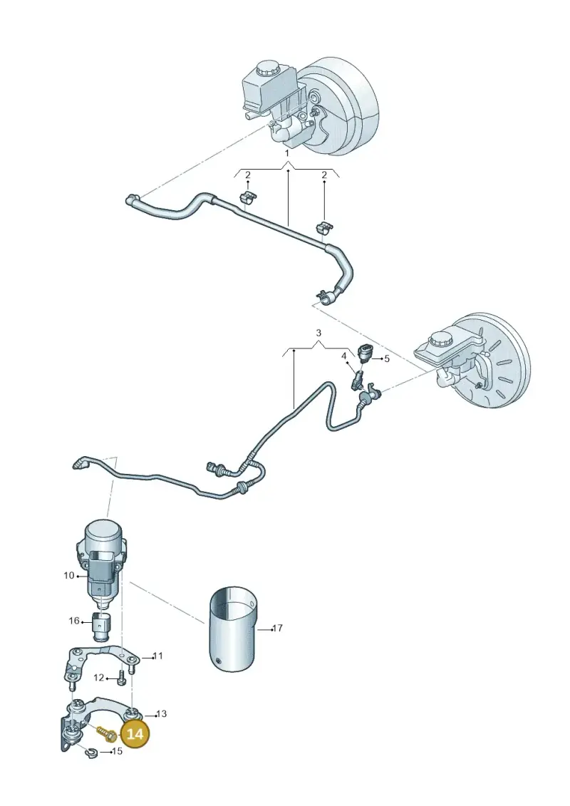 N01953310 — Volkswagen Golf Sportsvan 1.6 (2014-2020) diagram 746611820, position 14