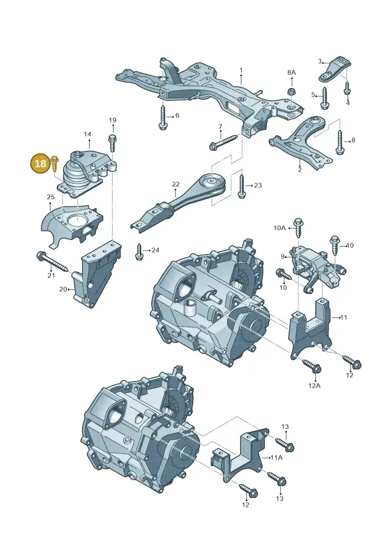 N0195339 — Volkswagen Polo (2009-2014) diagram 672199350, position 18