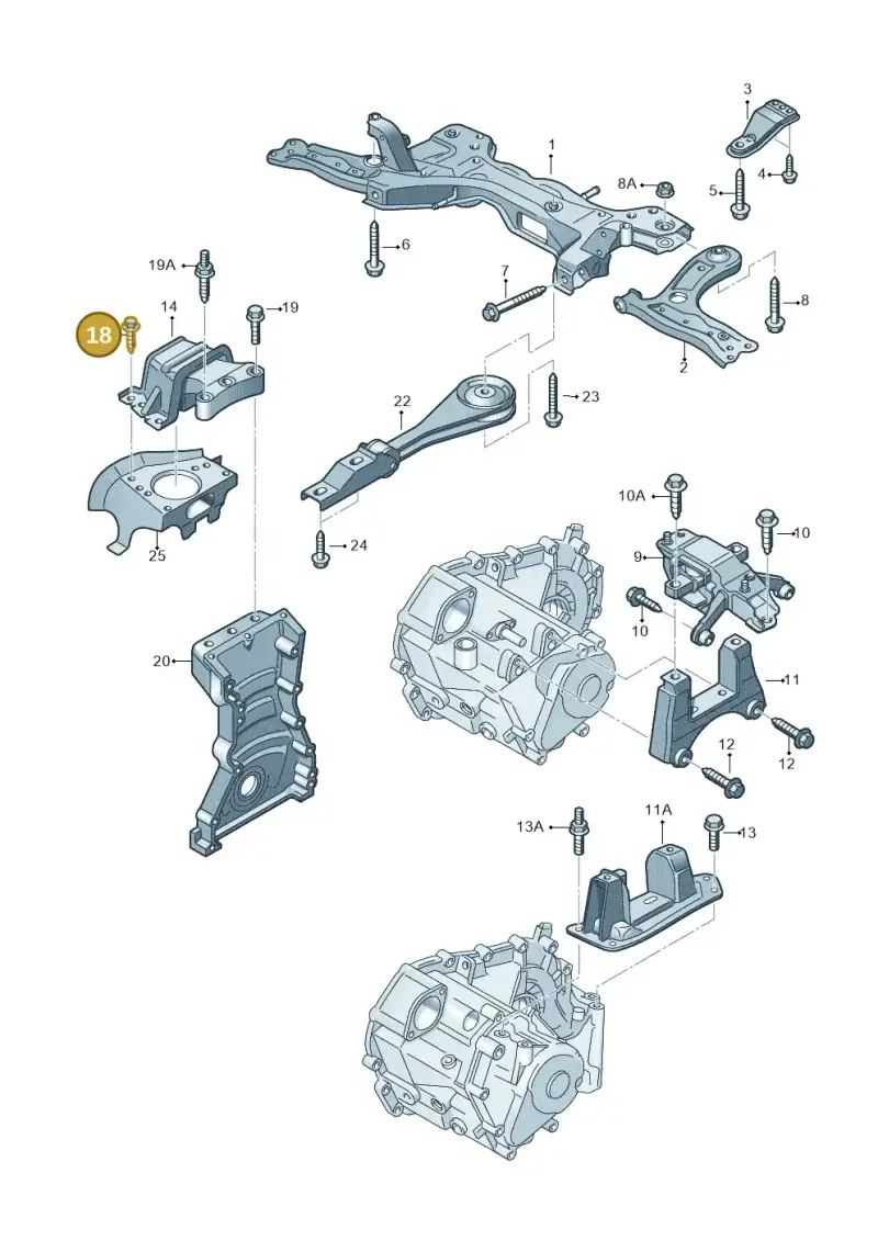 N0195339 — Volkswagen Polo (2009-2014) diagram 677199250, position 18