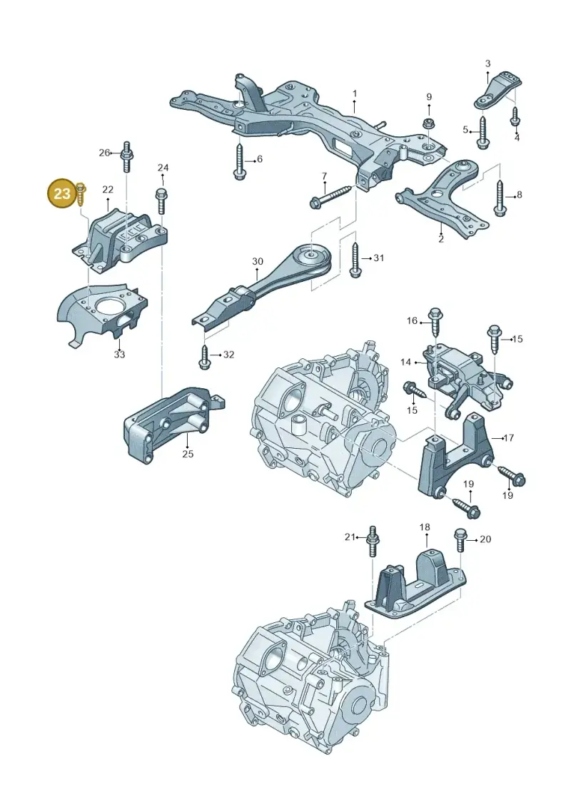 N0195339 — Volkswagen Polo (2010-2015) diagram 678199200, position 23