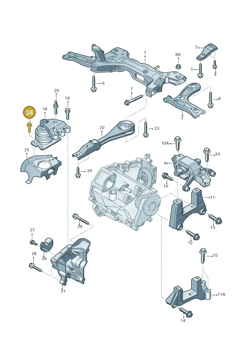 N0195339 — Volkswagen Polo (2012-2014) diagram 747199260, position 18