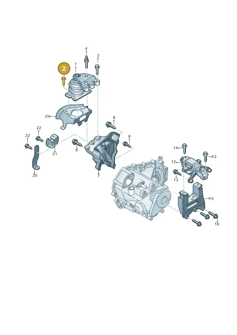 N0195339 — Volkswagen Polo 1.4 BlueMotion (2014-2017) diagram 773199250, position 2