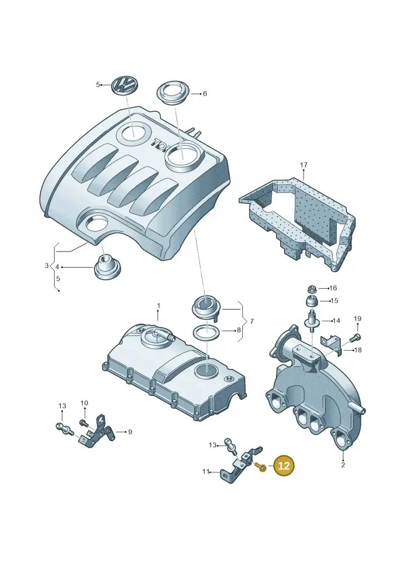 N0197006 — Volkswagen Jetta Vagon            08> (2008-) diagram 420103820, position 12