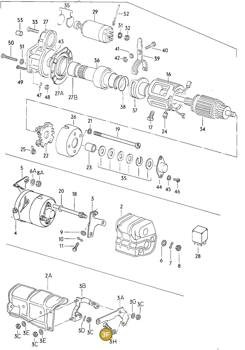 N0199261 — Volkswagen Jetta                  85 (1984-1985) diagram 013208000, position 3F