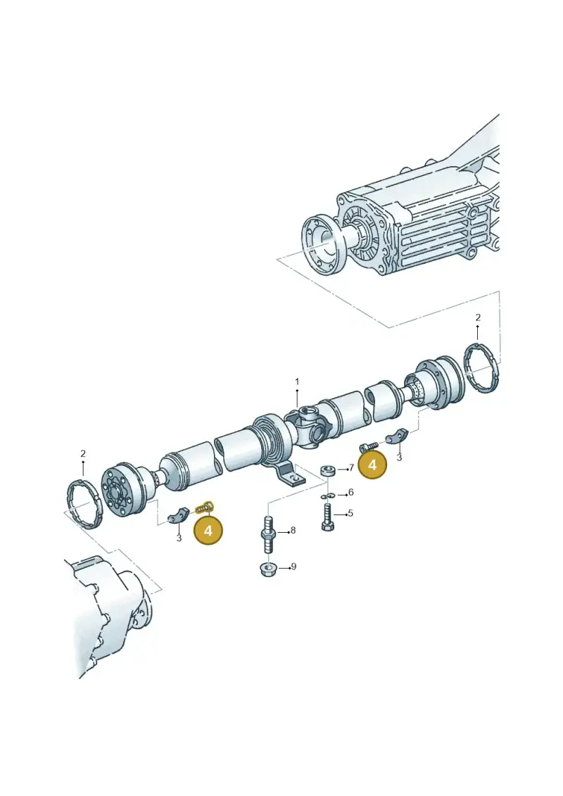 N0199261 — Volkswagen PASSAT/4MOTION/W8 (2002-2005) diagram 119521100, position 4