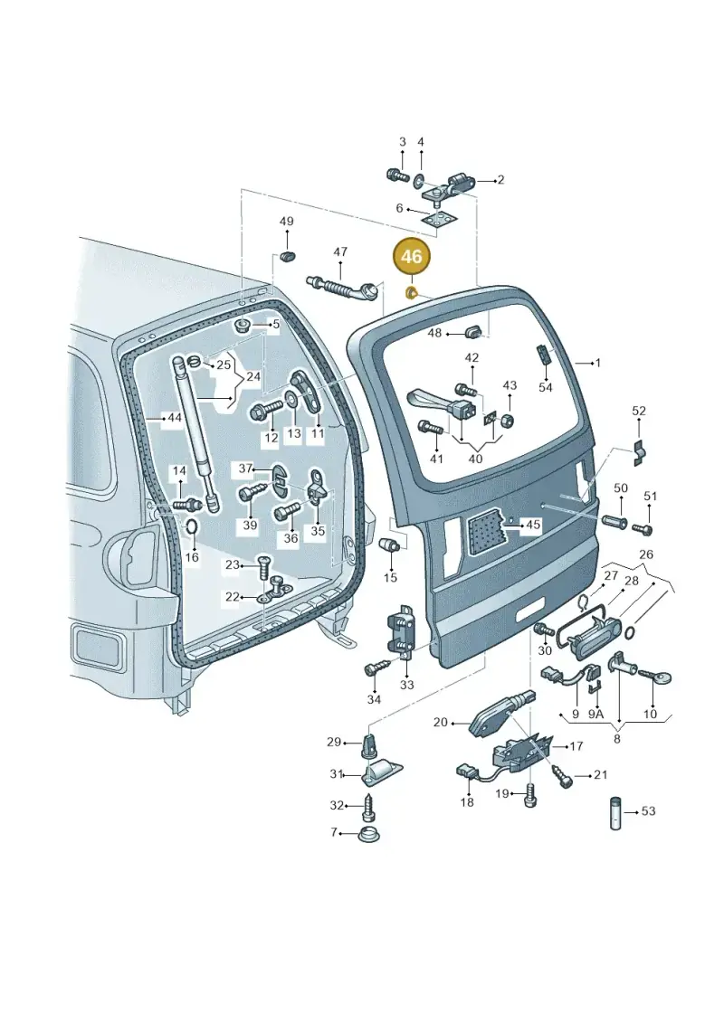 N0200223 — Volkswagen SHARAN/4MOTION (2005-) diagram 162827300, position 46