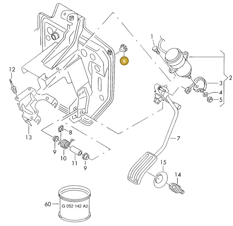 N0200271 — Volkswagen TRANSPORTER SYNCRO (1996-2003) diagram 169721550, position 6