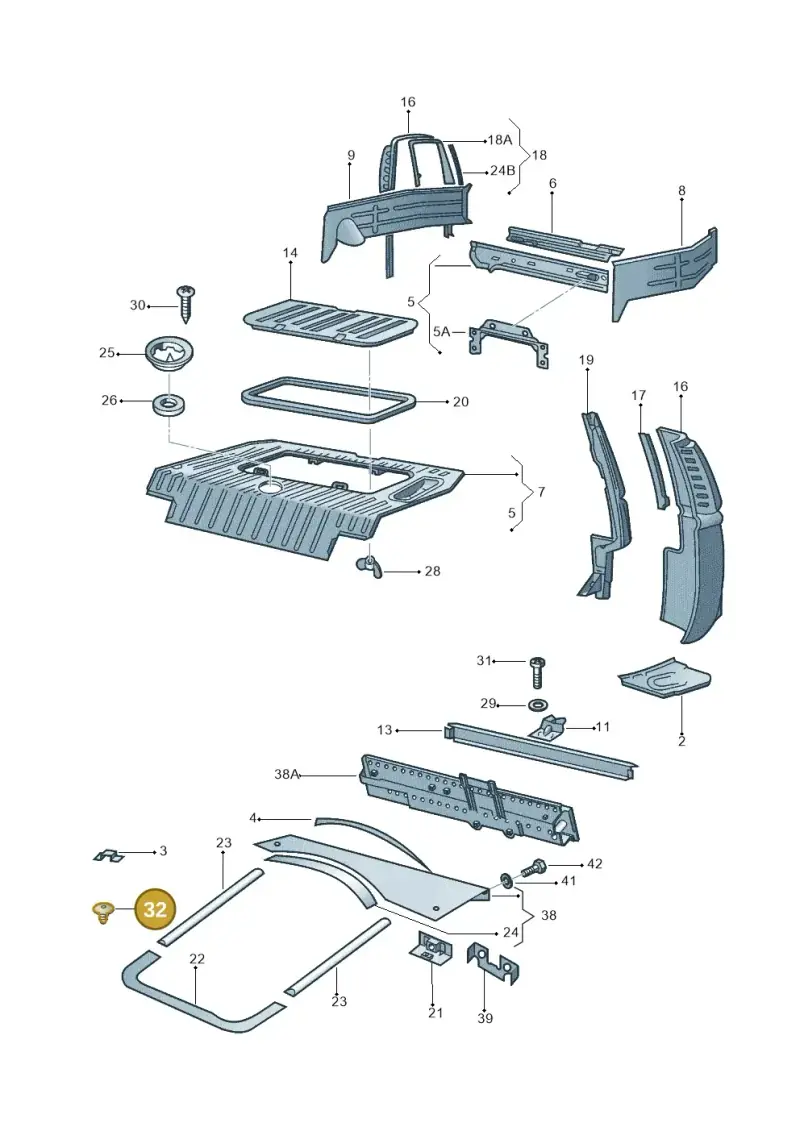 N0200271 — Volkswagen Kombi (2011-) diagram 308813000, position 32