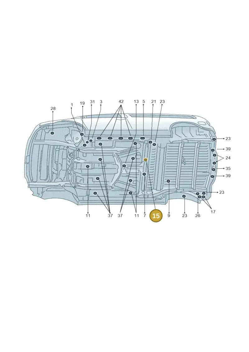N0200271 — Volkswagen Caddy kombi (2015-2020) diagram 443803350, position 15