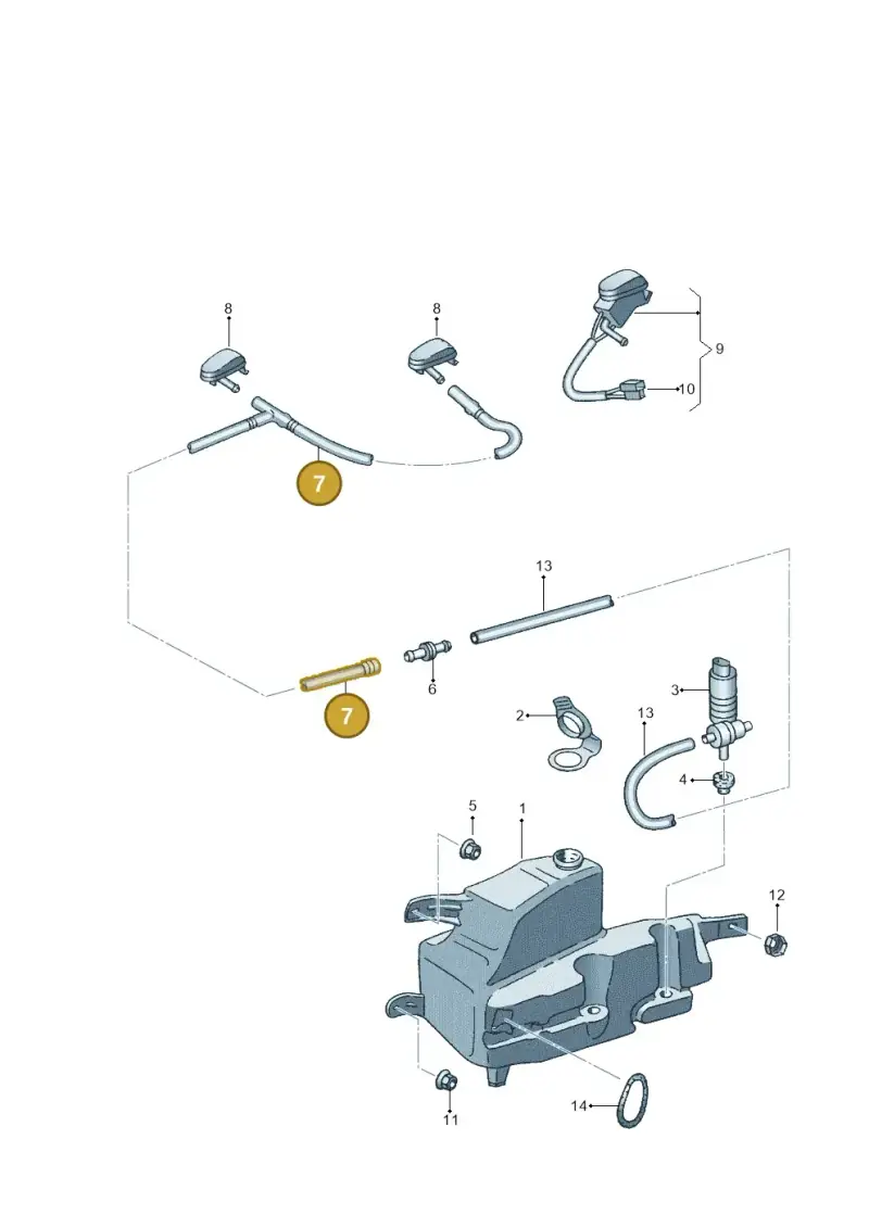 N0201505 — Volkswagen CADDY-KOMBI/KASTENW.   06> (2005-) diagram 236955260, position 7