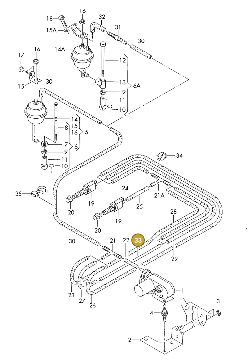 N0201505 — Audi A6/Av.qu.F4B-W-> (1997-2001) diagram 260907000, position 33