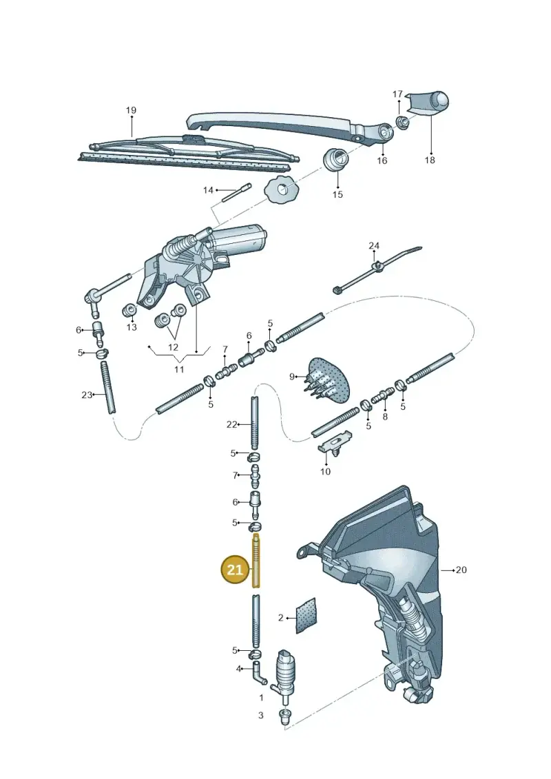 N0201505 — Audi A6 2.7 TDI (2008-2011) diagram 448955500, position 21
