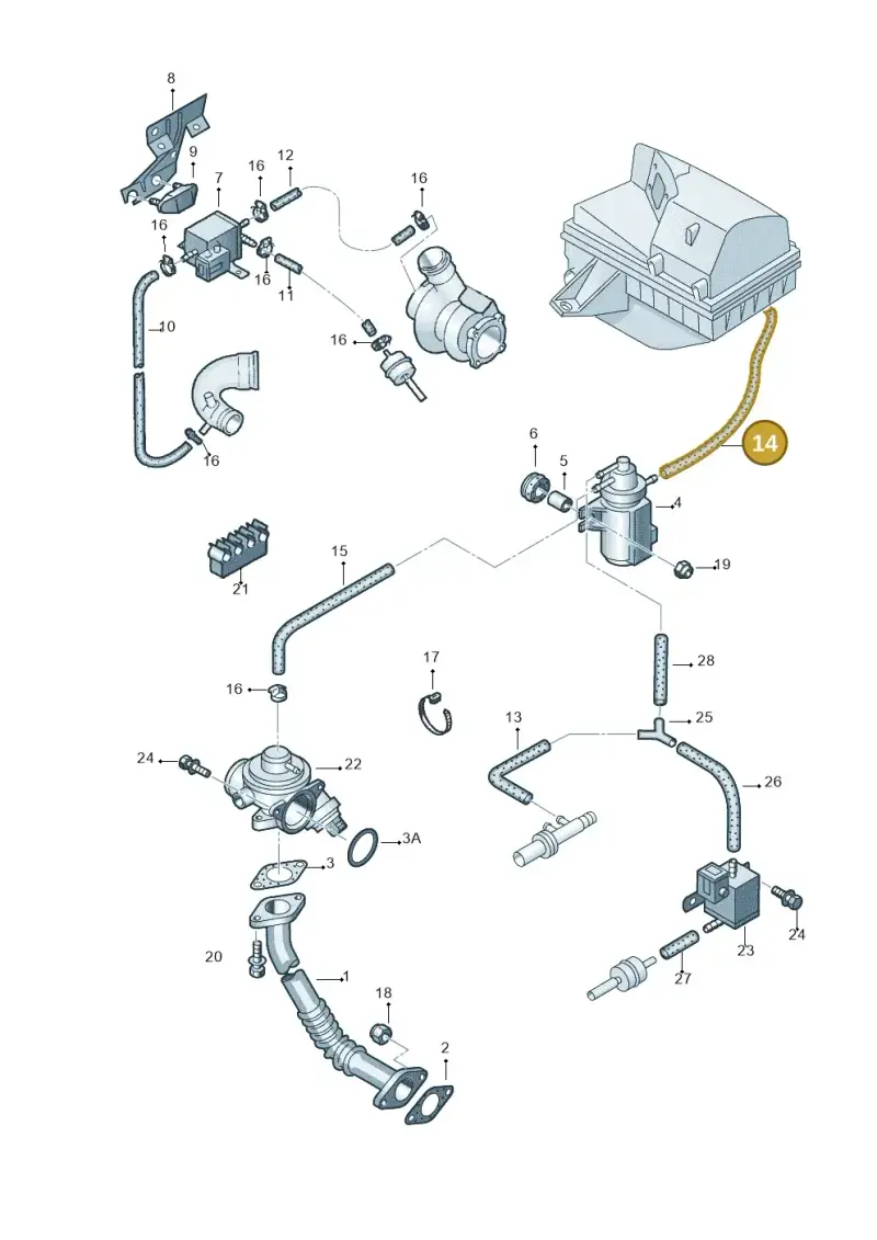 N0202821 — SEAT 6K0 platform diagram 194131100, position 14