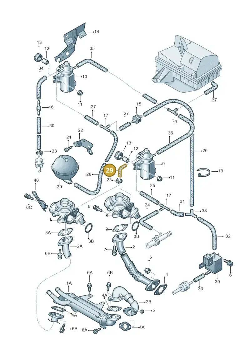 N0202821 — Audi A3-BRASIL. (2000-2005) diagram 194131200, position 29